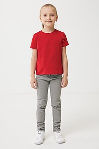 Iqoniq Koli kids lightweight recycled cotton t-shirt, red
