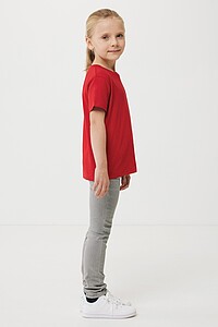 Iqoniq Koli kids lightweight recycled cotton t-shirt, red