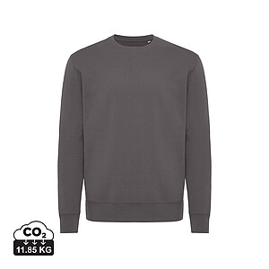 Iqoniq Kruger relaxed recycled cotton crew neck, anthracite, size XXS
