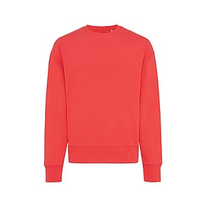 Iqoniq Kruger relaxed recycled cotton crew neck, red, XL
