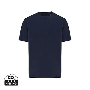 IQONIQ Nikko heavyweight recycled cotton t-shirt, navy blue