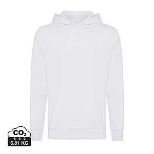 Iqoniq Rila lightweight recycled cotton hoodie, recycled white