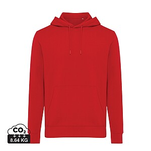 Iqoniq Rila lightweight recycled cotton hoodie, red