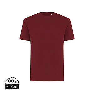 Iqoniq Sierra lightweight recycled cotton t-shirt, burgundy, size XXS