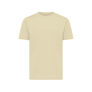 Iqoniq Sierra lightweight recycled cotton t-shirt, cream yellow, size XXS