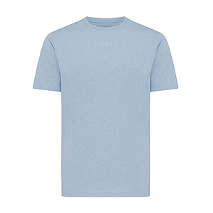 Iqoniq Sierra lightweight recycled cotton t-shirt, light heather blue, XS