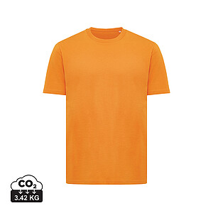 Iqoniq Sierra lightweight recycled cotton t-shirt, orange, size XXS
