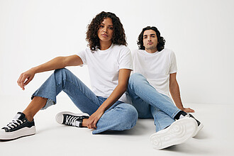 Iqoniq Sierra lightweight recycled cotton t-shirt, white, XS