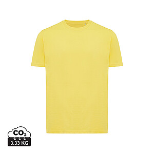 Iqoniq Sierra lightweight recycled cotton t-shirt, yellow, size XXS