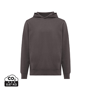 Iqoniq Yengo recycled cotton hoodie with sidepockets, anthracite, size L