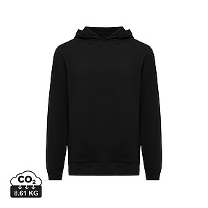 Iqoniq Yengo recycled cotton hoodie with sidepockets, black, size XXS