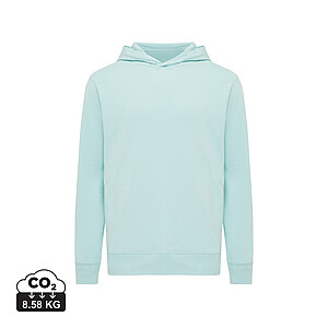 Iqoniq Yengo recycled cotton hoodie with sidepockets, crushed mint, size XXS