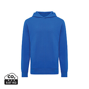 Iqoniq Yengo recycled cotton hoodie with sidepockets, royal blue, size XXS