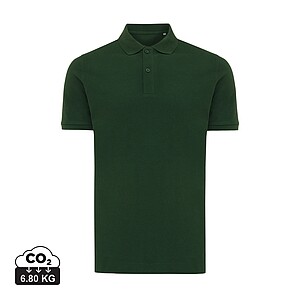 Iqoniq Yosemite recycled cotton pique polo, forest green