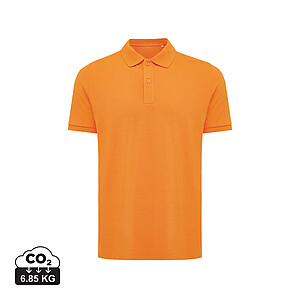 Iqoniq Yosemite recycled cotton pique polo, orange, size XXS