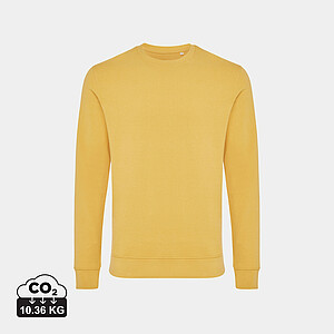 IQONIQ Zion recycled cotton crew neck, ochre yellow