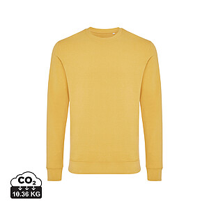 IQONIQ Zion recycled cotton crew neck, ochre yellow