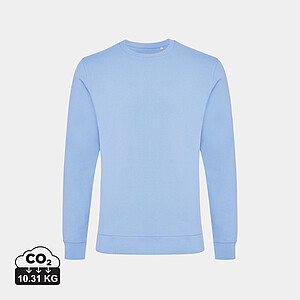 IQONIQ Zion recycled cotton crew neck, sky blue