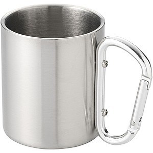 Isolating carabiner mug - silv