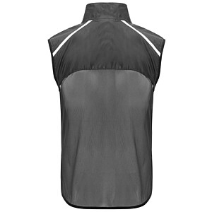 Jannu unisex lightweight running bodywarmer, black, size XS