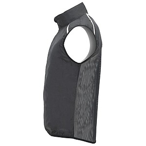 Jannu unisex lightweight running bodywarmer, black, size XS