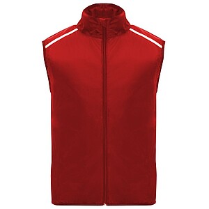 Jannu unisex lightweight running bodywarmer, red, size XL