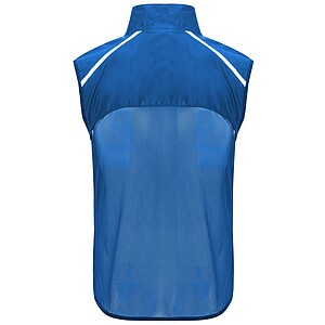Jannu unisex lightweight running bodywarmer, royal blue, size XS