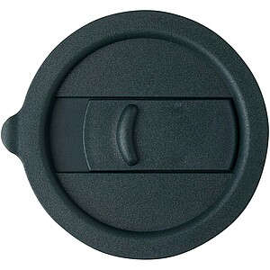 Java 330 ml ceramic tumbler with silicone wrap and plastic lid, green