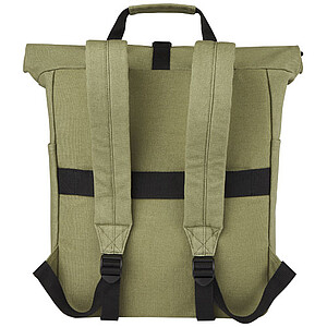 Joey 15” GRS recycled canvas rolltop laptop backpack 15L