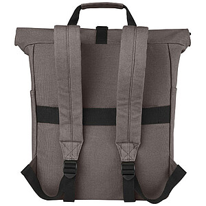 Joey 15” GRS recycled canvas rolltop laptop backpack 15L