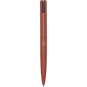 Juana recycled aluminium ballpoint pen (blue ink), brick