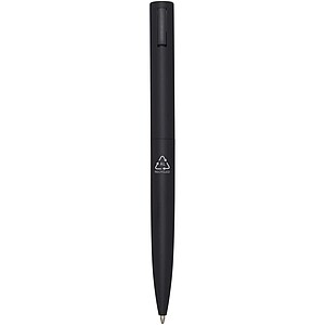 Juana recycled aluminium ballpoint pen (blue ink), solid black
