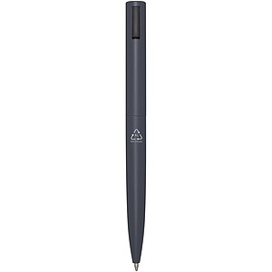 Juana recycled aluminium ballpoint pen (blue ink), twilight grey