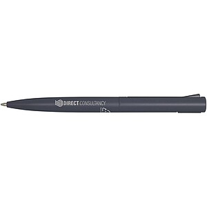 Juana recycled aluminium ballpoint pen (blue ink), twilight grey