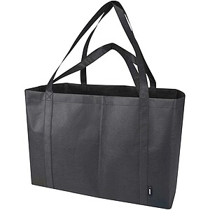 Jumbo GRS recycled non-woven extra large tote bag 65L, solid black
