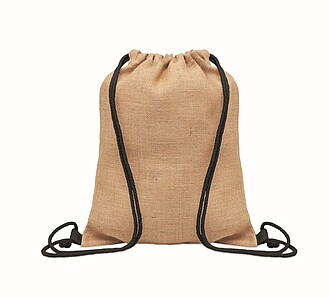 Jute drawstring bag
