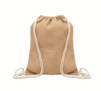 Jute drawstring bag