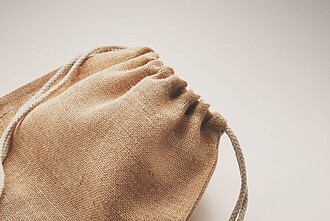 Jute drawstring bag