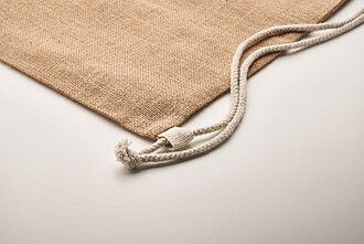 Jute drawstring bag
