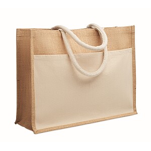 Jute shopping bag, beige