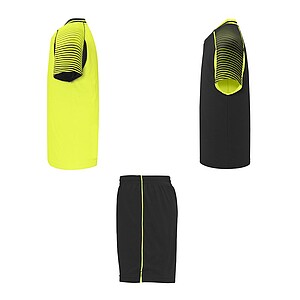 Juve kids sports set, fluor yellow, size 4