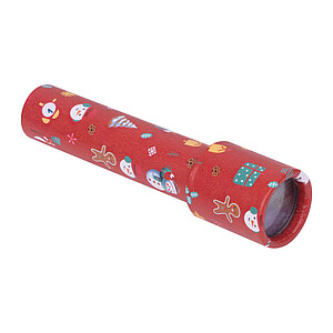 Kaleidoscope with christmas pattern, multicolor