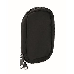 Key case in 300D RPET, black