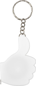 Key holder with one metre tapeWhite