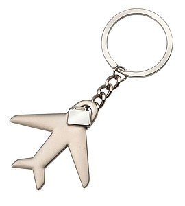 Key ring "Aircraft",colour silver