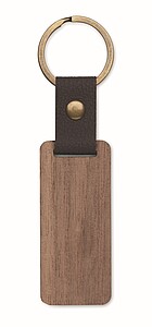 Key ring in walnut and PU