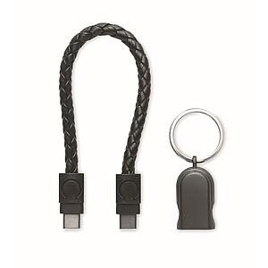 Key ring loop cable type-C, black