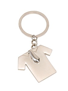 Key ring "Tie Shirt",colour silver
