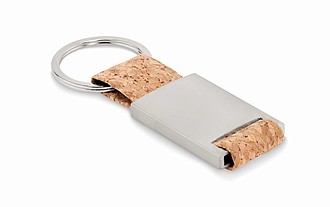Key ring with cork webbing