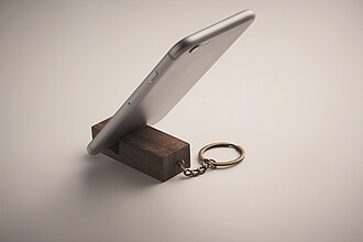 Key ring with phone stand